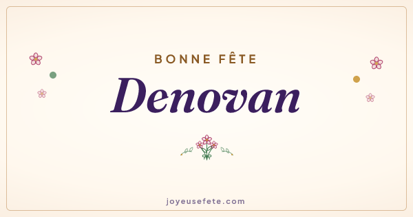 Image « Bonne fête Denovan » au format large