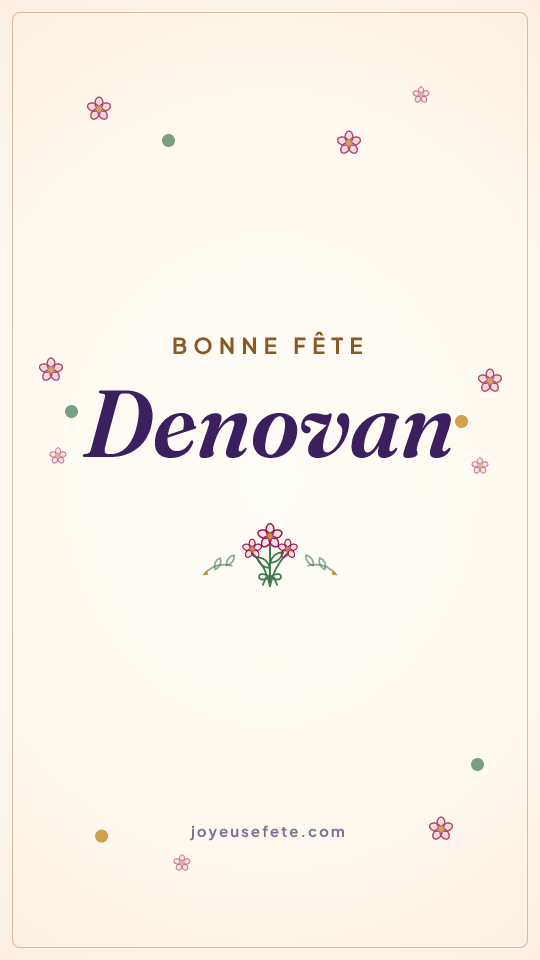 Image « Bonne fête Denovan » au format story