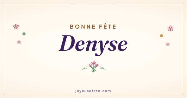 Image « Bonne fête Denyse » au format large