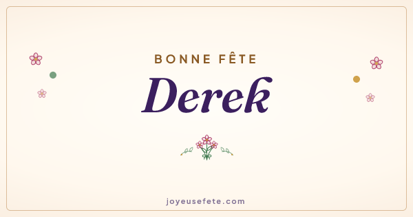 Image « Bonne fête Derek » au format large