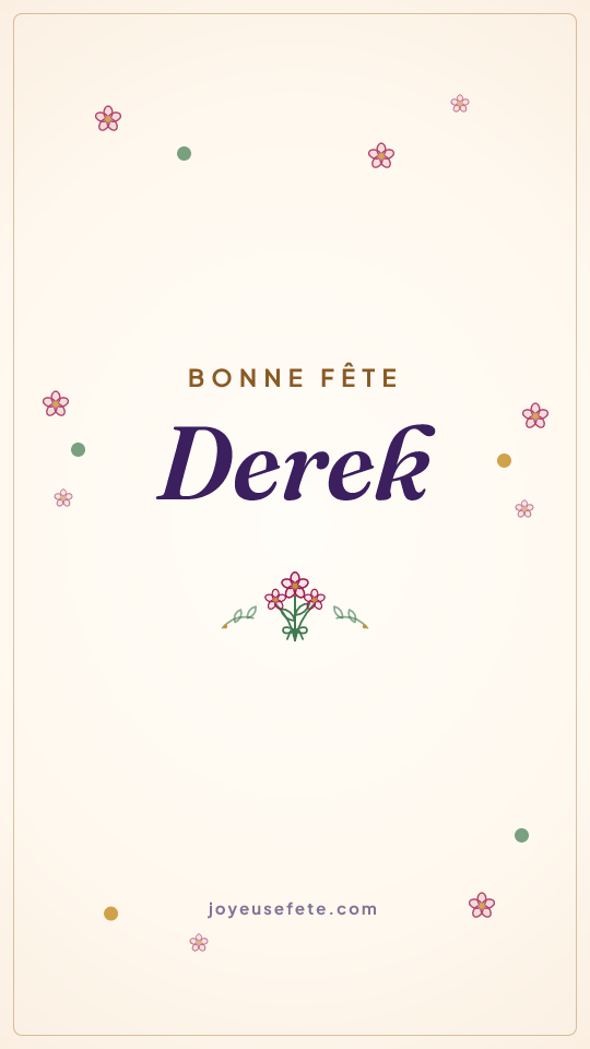 Image « Bonne fête Derek » au format story