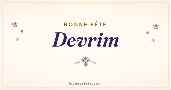 Image « Bonne fête Devrim » au format large