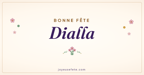 Image « Bonne fête Dialla » au format large