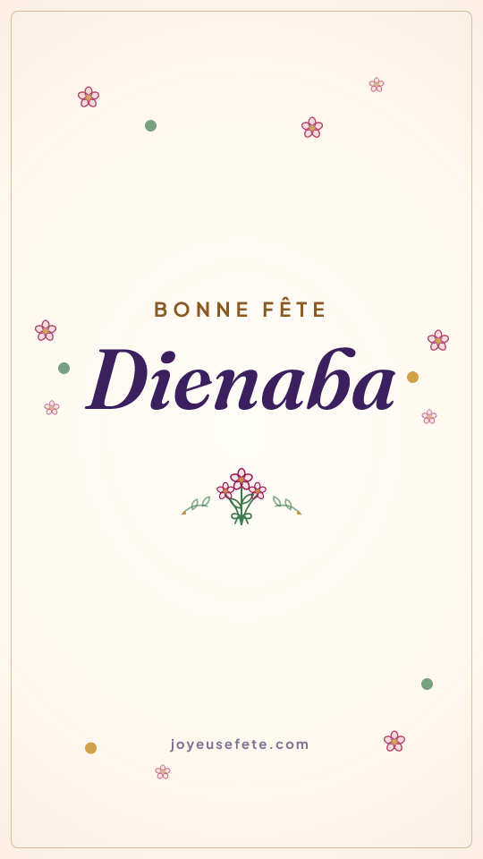 Image « Bonne fête Dienaba » au format story
