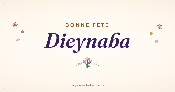 Image « Bonne fête Dieynaba » au format large