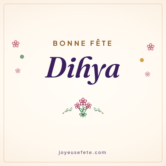 Image carrée « Bonne fête Dihya » pour WhatsApp