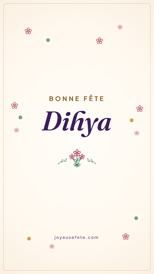 Image « Bonne fête Dihya » au format story