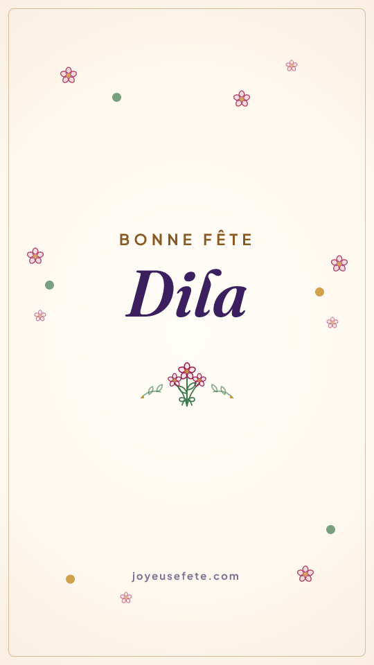 Image « Bonne fête Dila » au format story