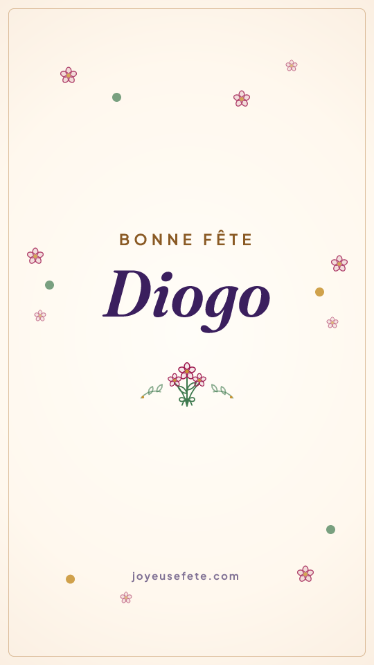 Image « Bonne fête Diogo » au format story