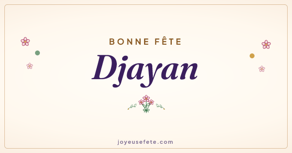 Image « Bonne fête Djayan » au format large