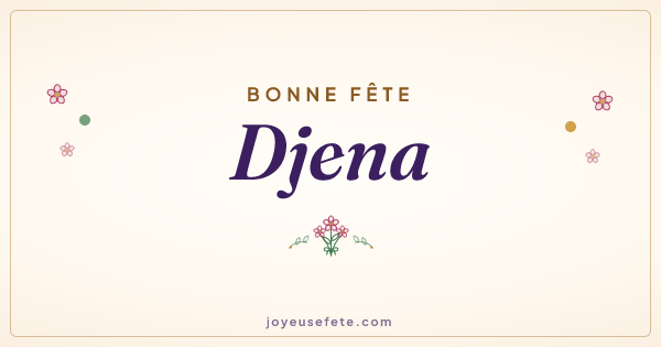 Image « Bonne fête Djena » au format large