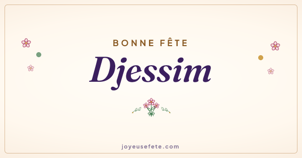 Image « Bonne fête Djessim » au format large