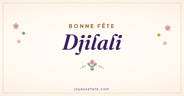 Image « Bonne fête Djilali » au format large