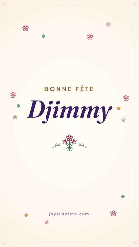 Image « Bonne fête Djimmy » au format story