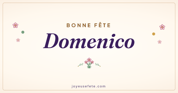 Image « Bonne fête Domenico » au format large