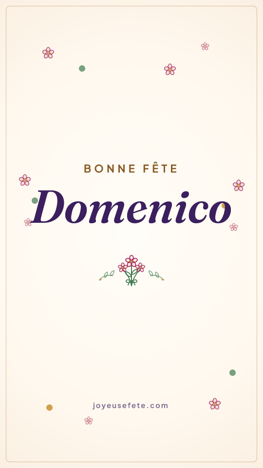 Image « Bonne fête Domenico » au format story