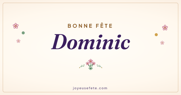 Image « Bonne fête Dominic » au format large