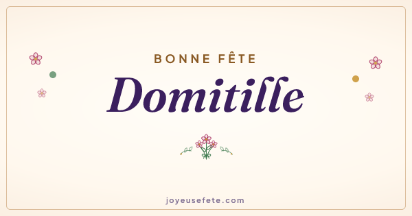 Image « Bonne fête Domitille » au format large