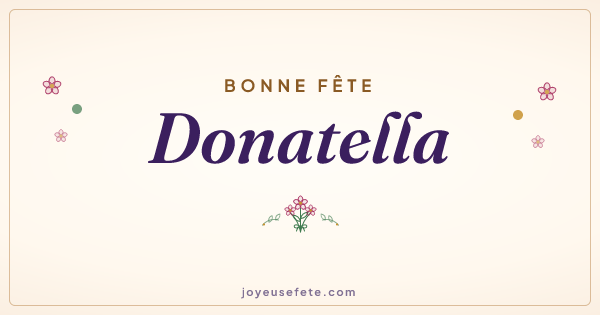 Image « Bonne fête Donatella » au format large
