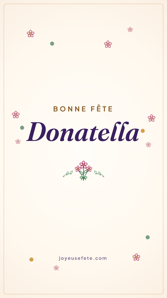 Image « Bonne fête Donatella » au format story