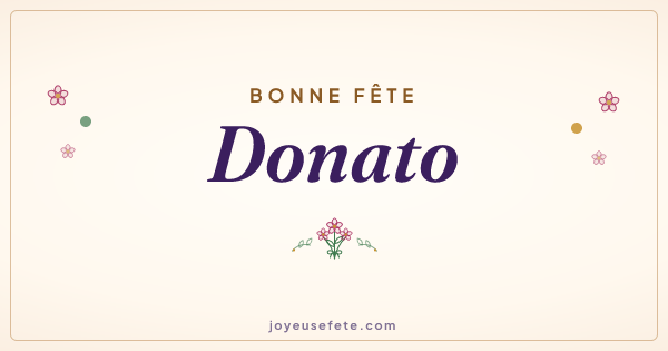 Image « Bonne fête Donato » au format large