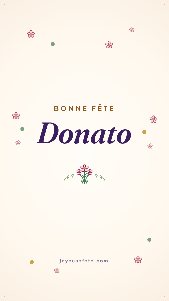 Image « Bonne fête Donato » au format story