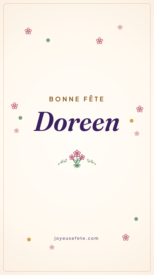 Image « Bonne fête Doreen » au format story