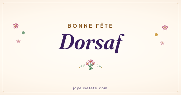 Image « Bonne fête Dorsaf » au format large