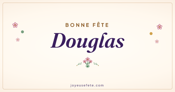 Image « Bonne fête Douglas » au format large