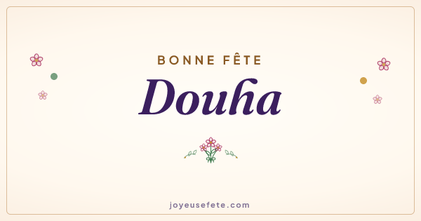 Image « Bonne fête Douha » au format large