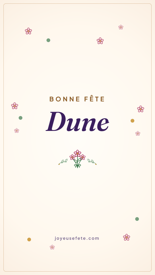 Image « Bonne fête Dune » au format story