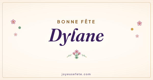 Image « Bonne fête Dylane » au format large