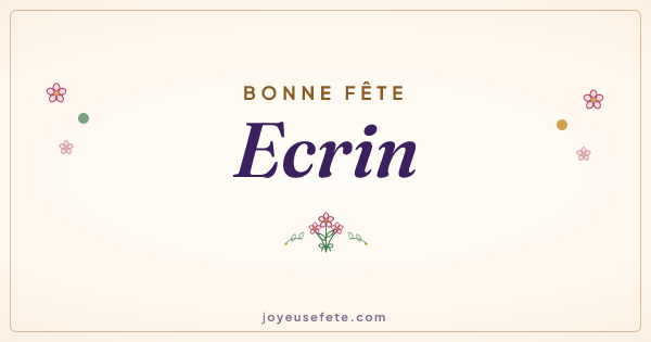 Image « Bonne fête Ecrin » au format large