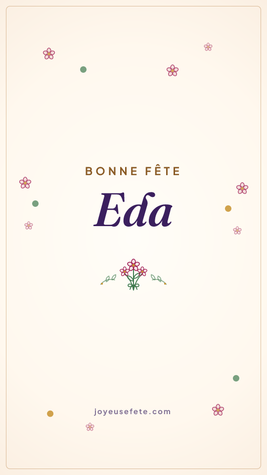 Image « Bonne fête Eda » au format story