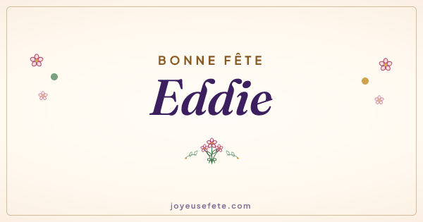 Image « Bonne fête Eddie » au format large
