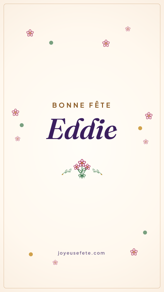Image « Bonne fête Eddie » au format story
