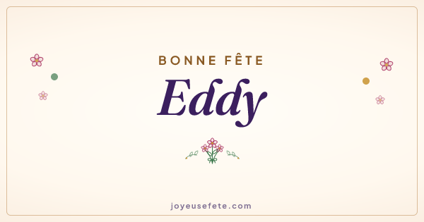Image « Bonne fête Eddy » au format large