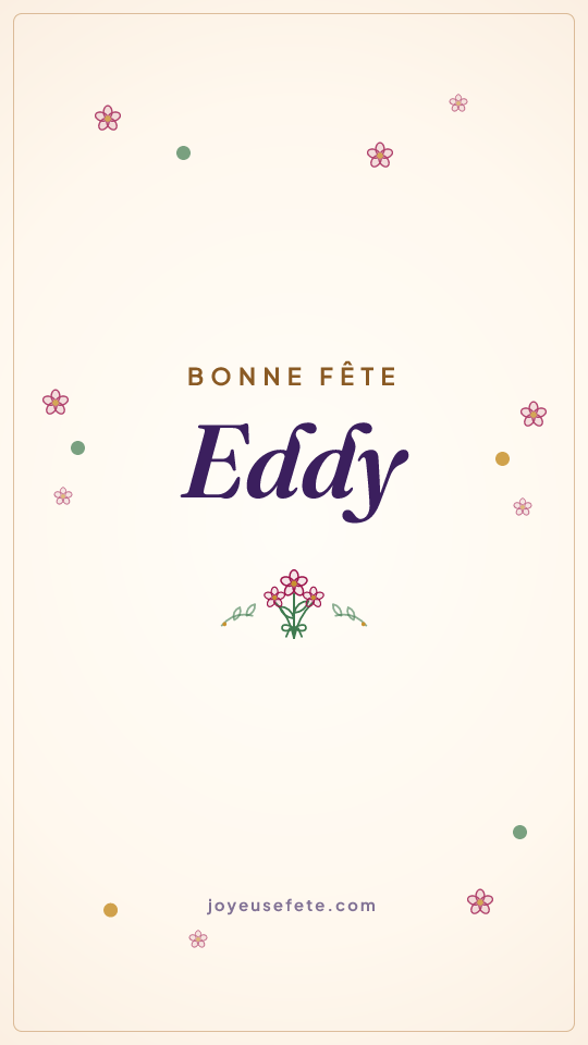 Image « Bonne fête Eddy » au format story