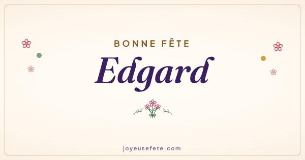 Image « Bonne fête Edgard » au format large