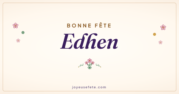 Image « Bonne fête Edhen » au format large