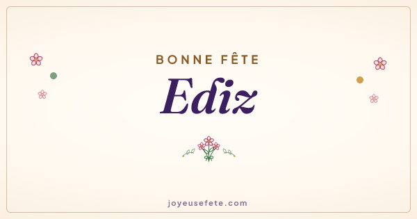Image « Bonne fête Ediz » au format large