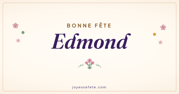 Image « Bonne fête Edmond » au format large