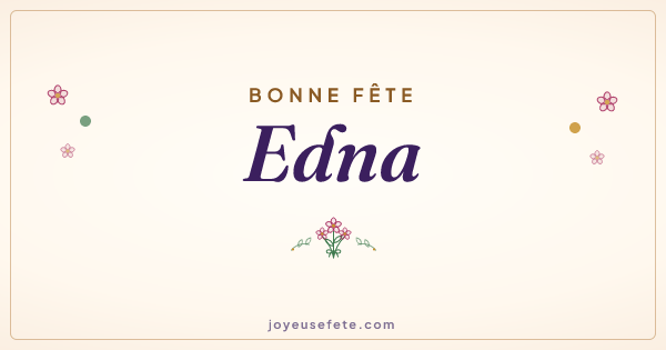 Image « Bonne fête Edna » au format large