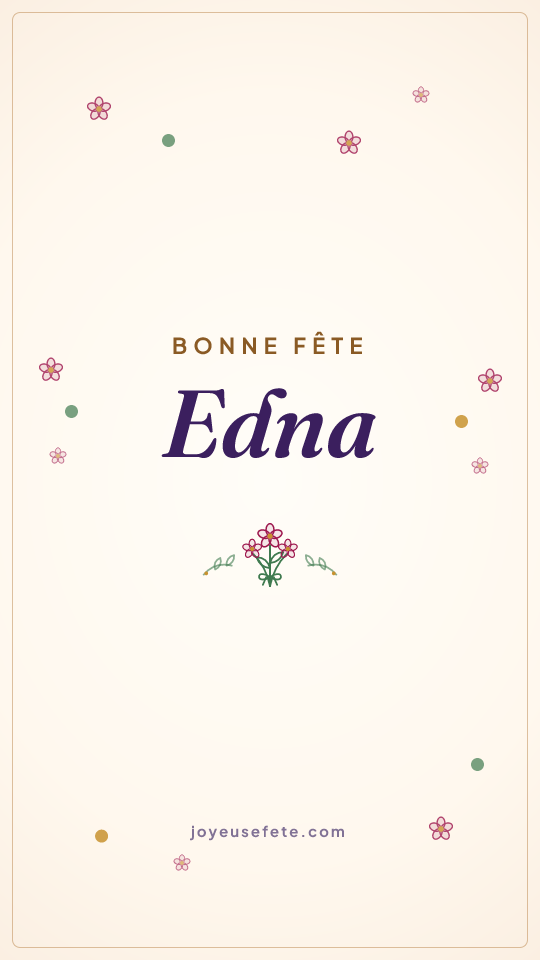 Image « Bonne fête Edna » au format story