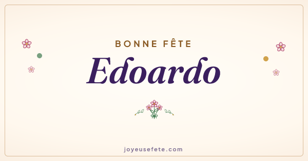 Image « Bonne fête Edoardo » au format large