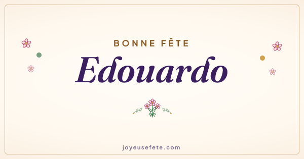 Image « Bonne fête Edouardo » au format large