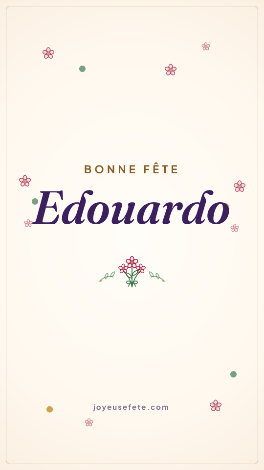 Image « Bonne fête Edouardo » au format story