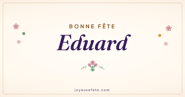 Image « Bonne fête Eduard » au format large