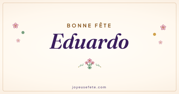 Image « Bonne fête Eduardo » au format large