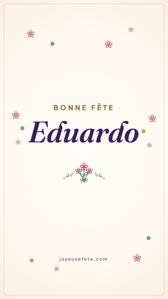 Image « Bonne fête Eduardo » au format story